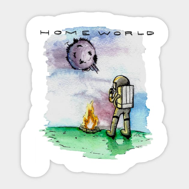 Home World Sticker by Cameron Tanner